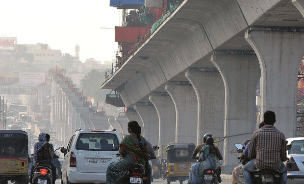 Jublie hills Flyover Hyderabad